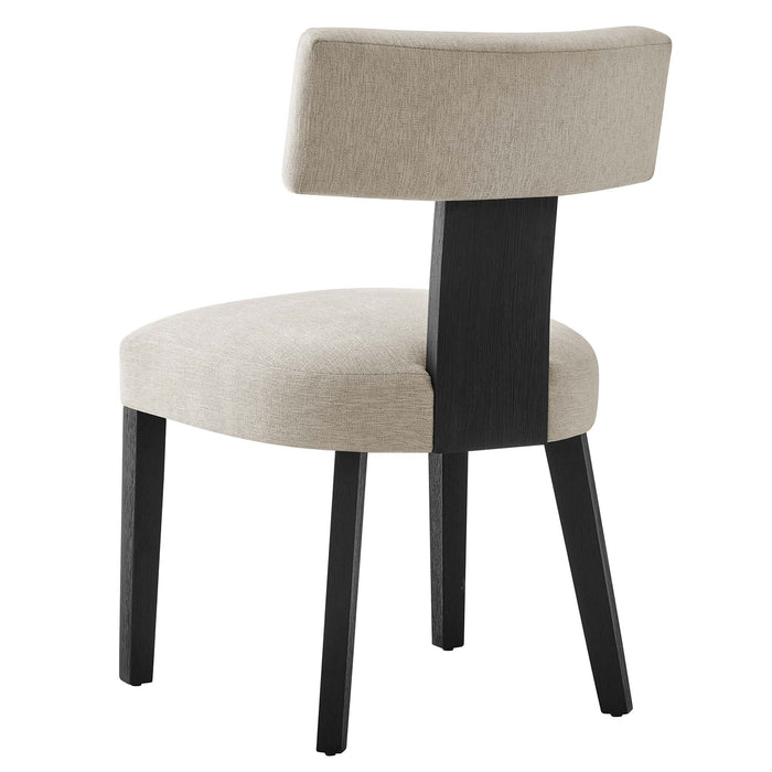 Nalani Fabric Upholstered Dining Chairs Set of 2 by Modway