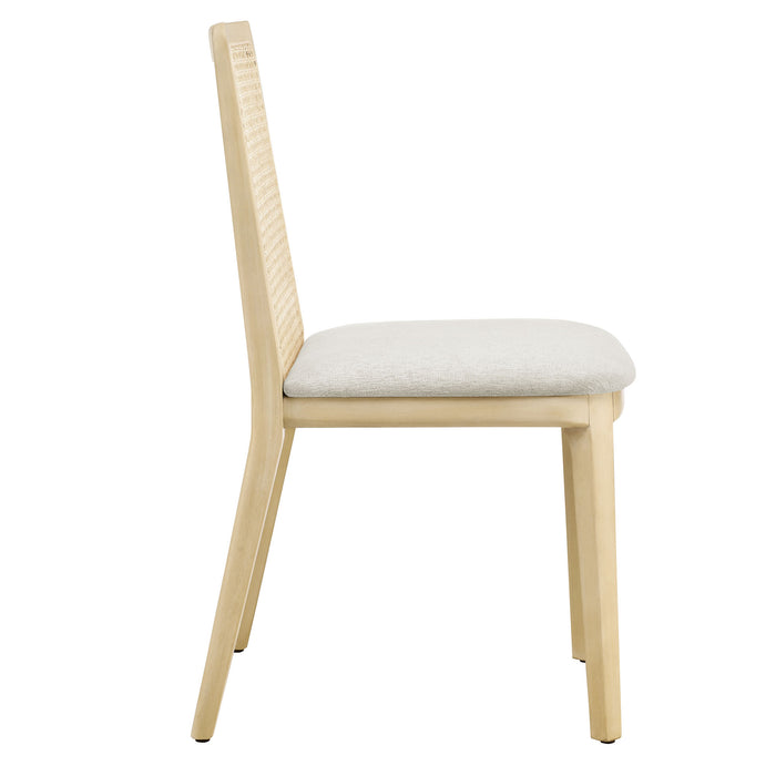 Monarch Wood and Rattan Dining Side Chair by Modway