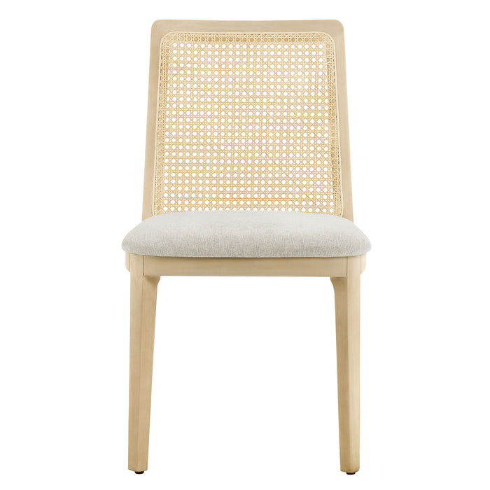 Monarch Wood and Rattan Dining Side Chair by Modway