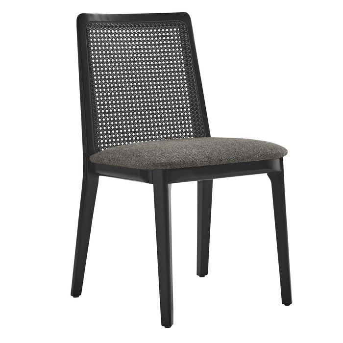 Monarch Wood and Rattan Dining Side Chair by Modway