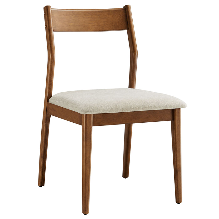 Solara Fabric Wood Dining Side Chairs Set of 2 by Modway