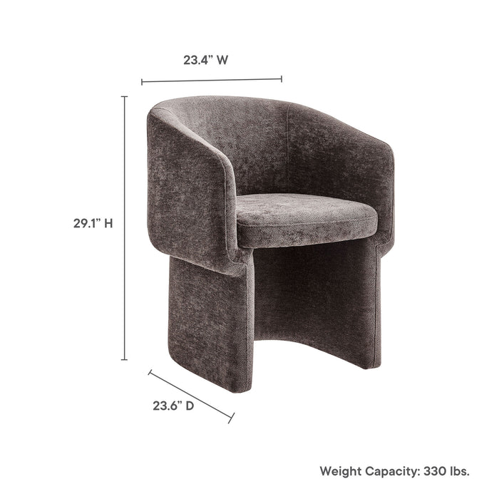 Verity Chenille Dining Armchair by Modway