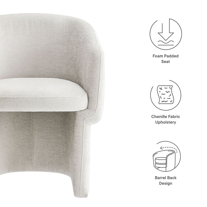 Verity Chenille Dining Armchair by Modway