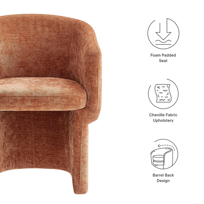 Verity Chenille Dining Armchair by Modway