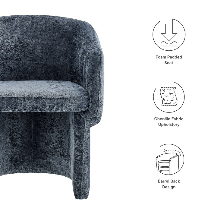 Verity Chenille Dining Armchair by Modway