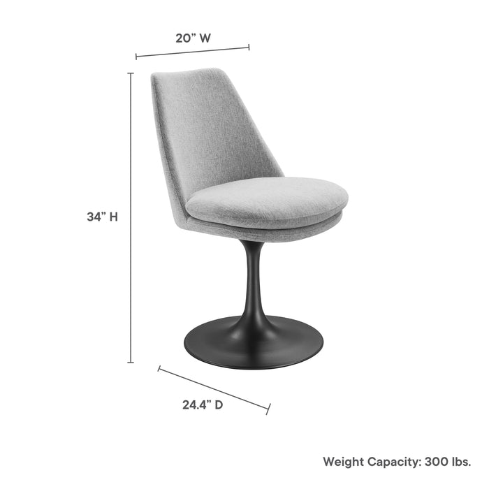 Lippa Upholstered Swivel Dining Chair by Modway