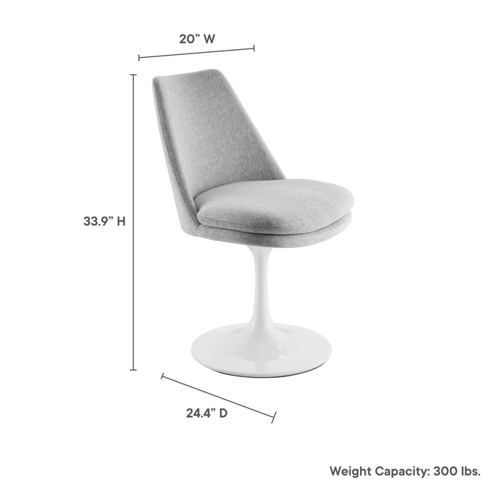 Lippa Upholstered Swivel Dining Chair by Modway