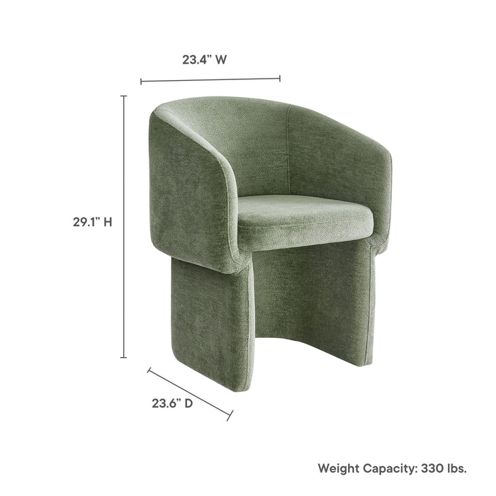 Verity Chenille Dining Armchair by Modway