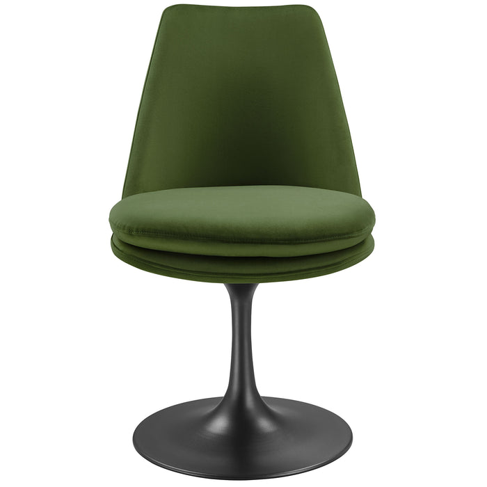 Lippa Performance Velvet Swivel Dining Chair by Modway