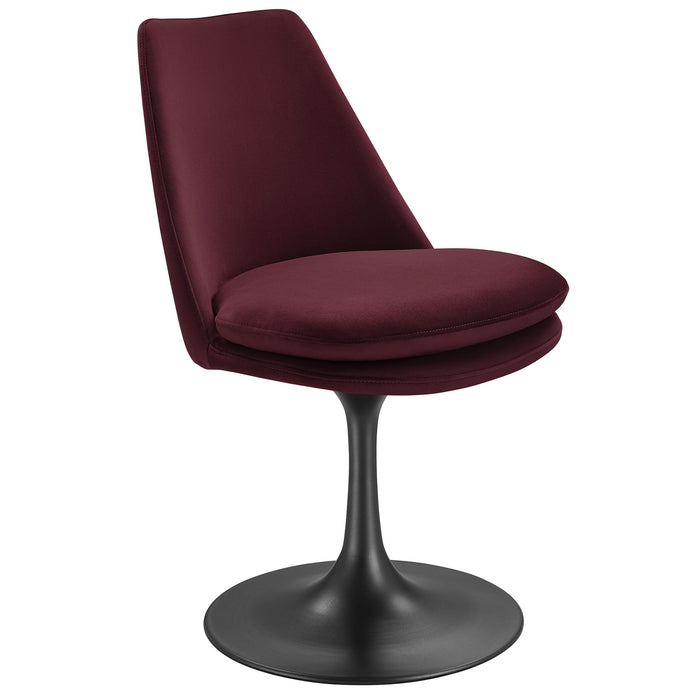 Lippa Performance Velvet Swivel Dining Chair by Modway