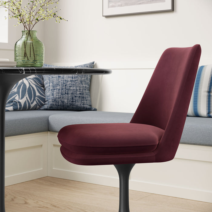 Lippa Performance Velvet Swivel Dining Chair by Modway