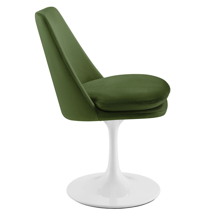 Lippa Performance Velvet Swivel Dining Chair by Modway