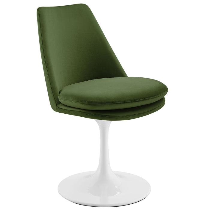 Lippa Performance Velvet Swivel Dining Chair by Modway