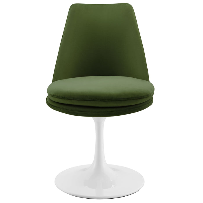 Lippa Performance Velvet Swivel Dining Chair by Modway