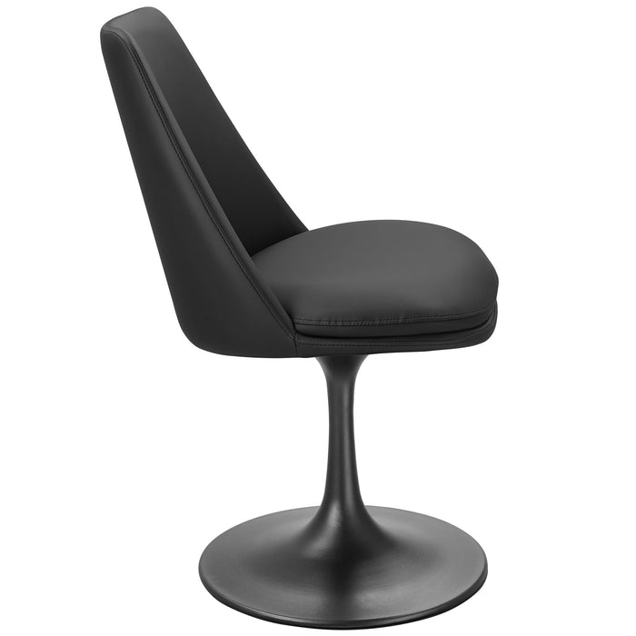 Lippa Vegan Leather Swivel Dining Chair by Modway