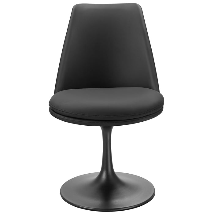 Lippa Vegan Leather Swivel Dining Chair by Modway