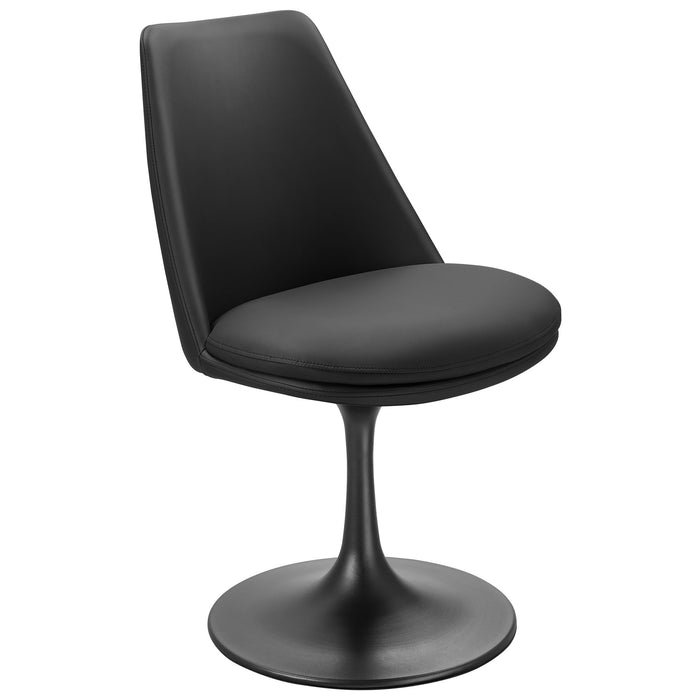 Lippa Vegan Leather Swivel Dining Chair by Modway