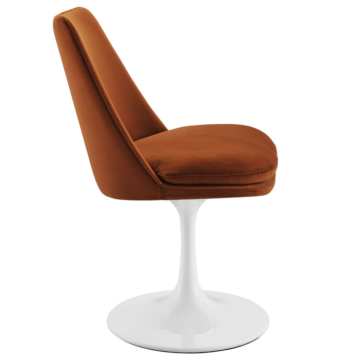 Lippa Performance Velvet Swivel Dining Chair by Modway