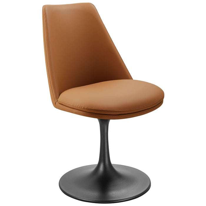 Lippa Vegan Leather Swivel Dining Chair by Modway