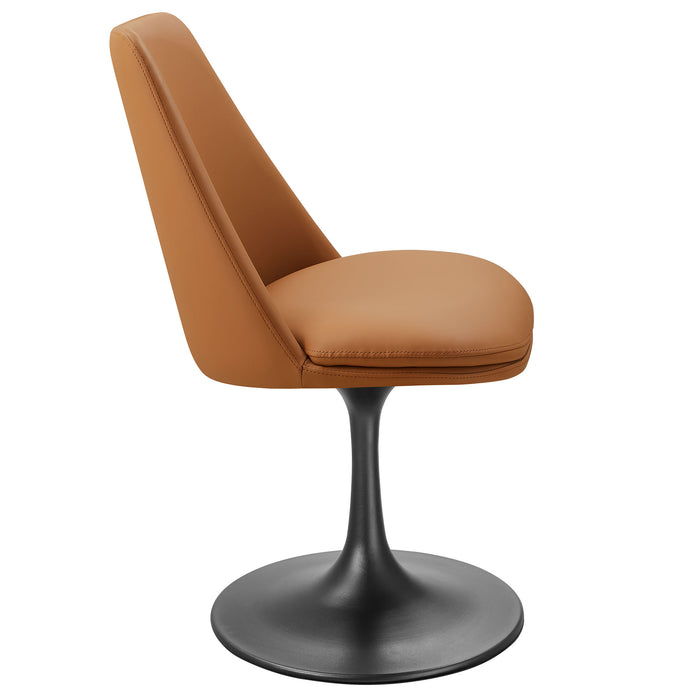 Lippa Vegan Leather Swivel Dining Chair by Modway