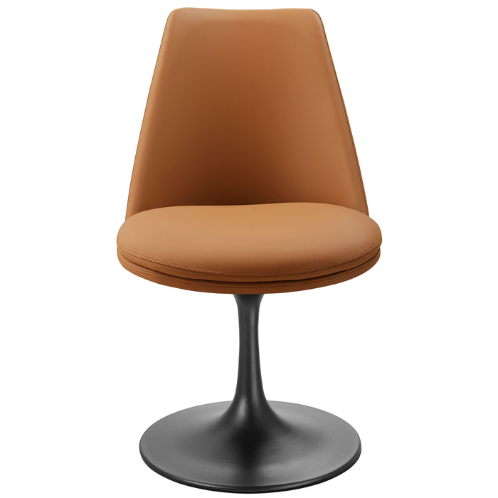 Lippa Vegan Leather Swivel Dining Chair by Modway