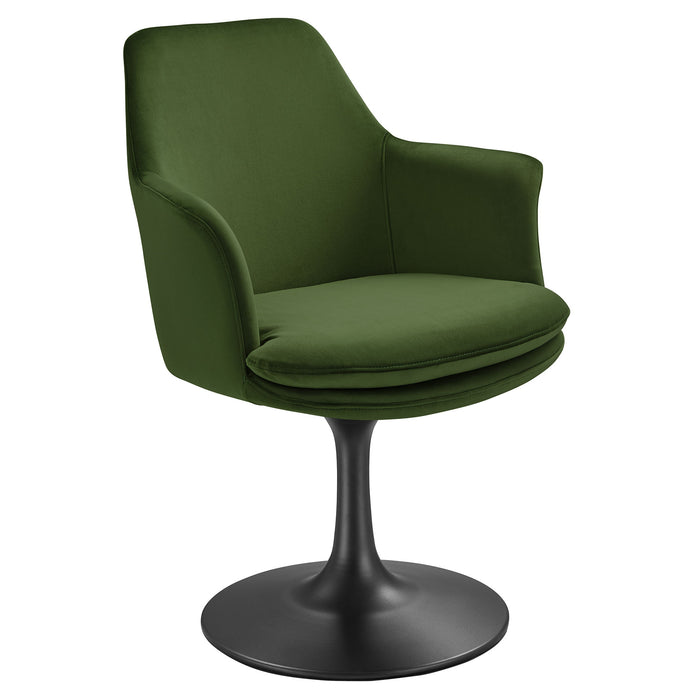 Lippa Performance Velvet Swivel Dining Armchair by Modway