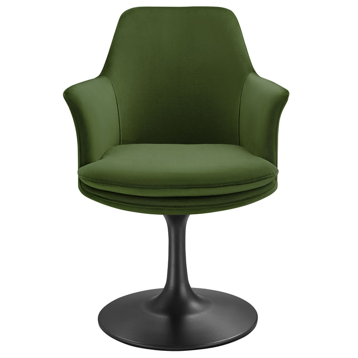 Lippa Performance Velvet Swivel Dining Armchair by Modway