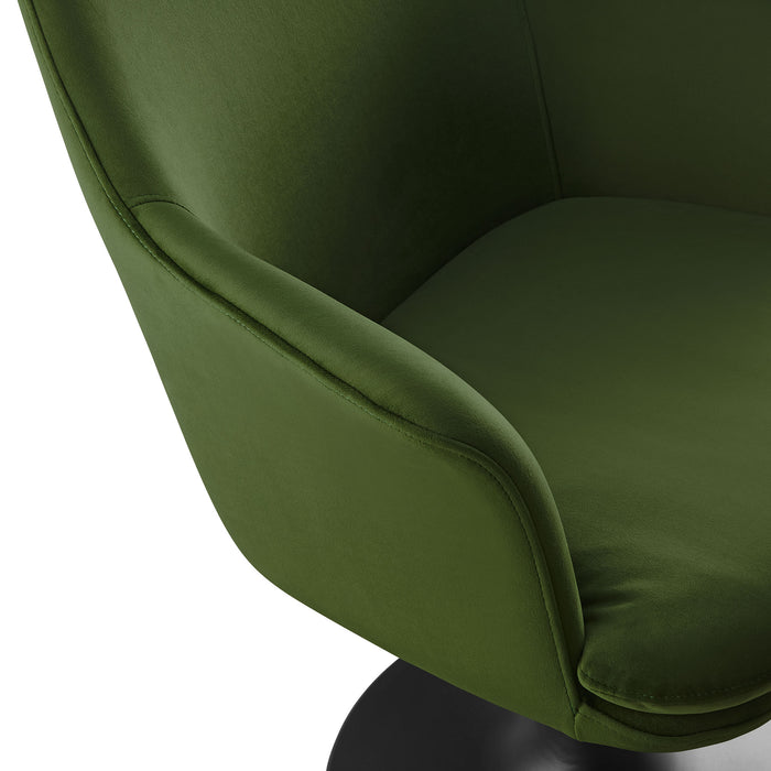 Lippa Performance Velvet Swivel Dining Armchair by Modway