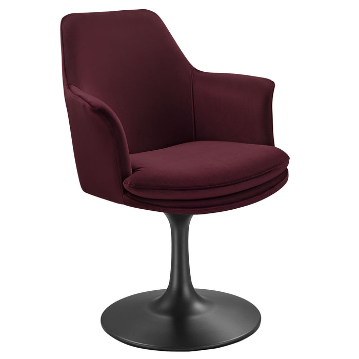 Lippa Performance Velvet Swivel Dining Armchair by Modway