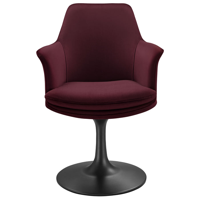 Lippa Performance Velvet Swivel Dining Armchair by Modway