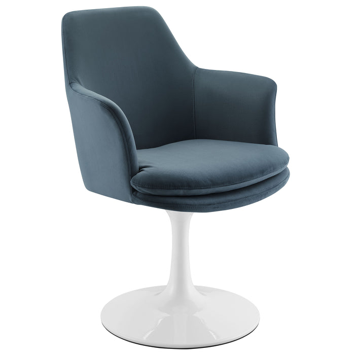 Lippa Performance Velvet Swivel Dining Armchair by Modway