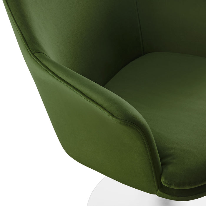 Lippa Performance Velvet Swivel Dining Armchair by Modway