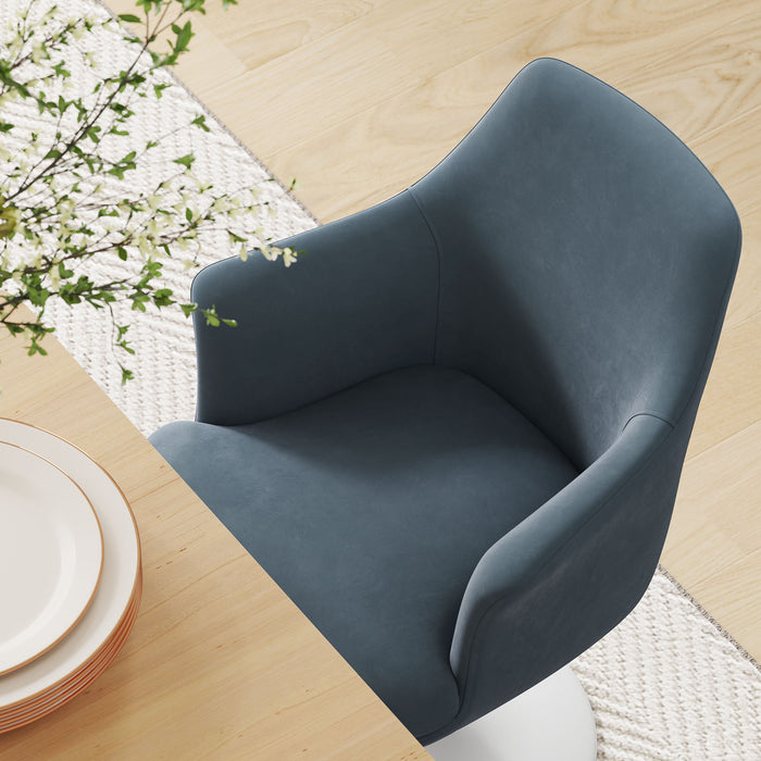 Lippa Performance Velvet Swivel Dining Armchair by Modway