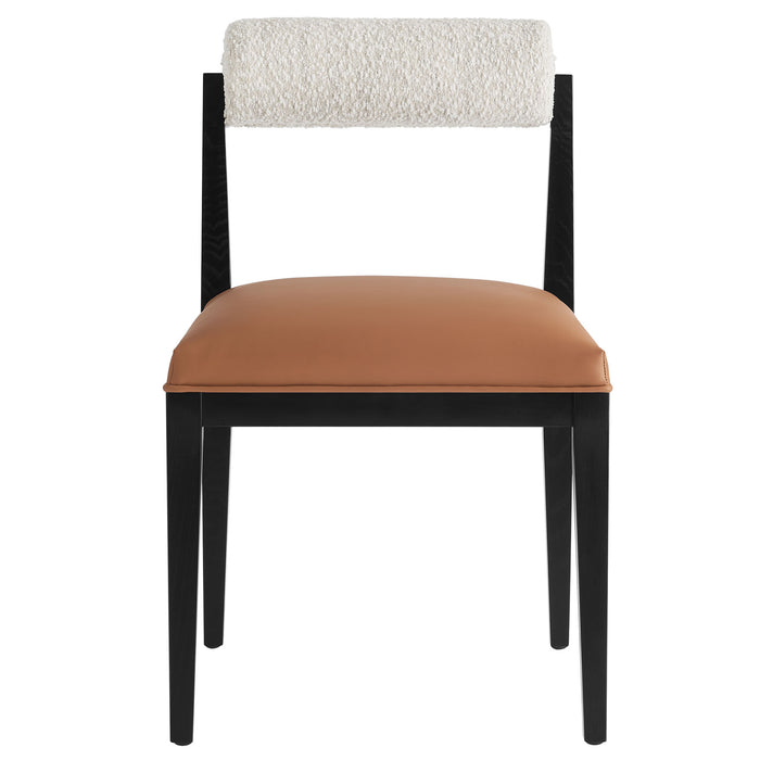 Kai Boucle and Vegan Leather Dining Chair by Modway