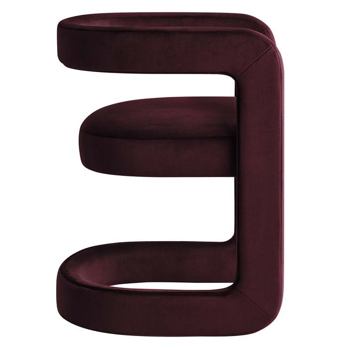 Winslow Barrel Performance Velvet Dining Chair  by Modway