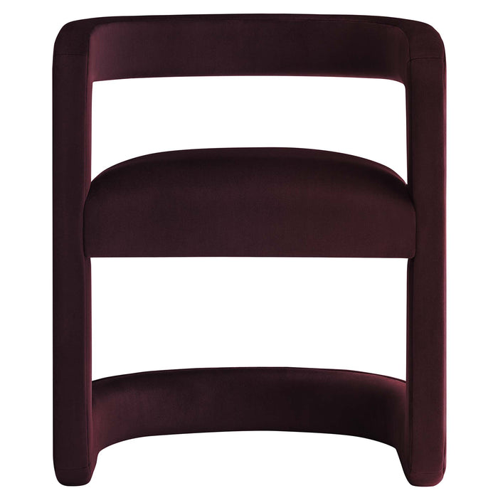 Winslow Barrel Performance Velvet Dining Chair  by Modway