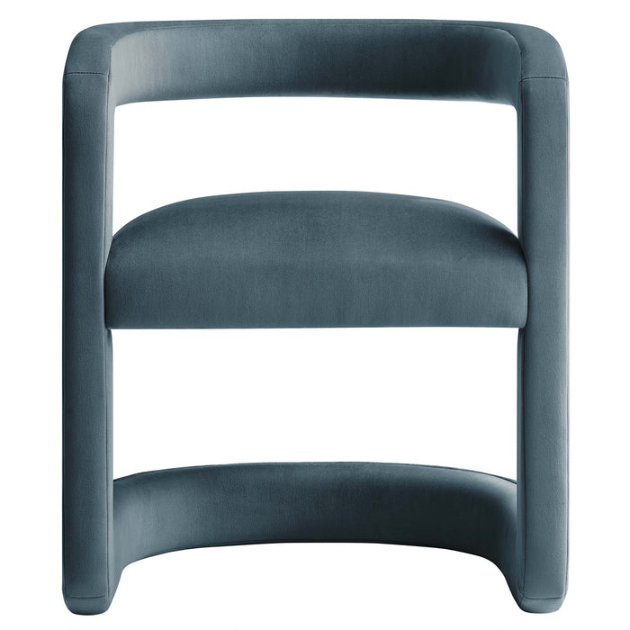 Winslow Barrel Performance Velvet Dining Chair  by Modway