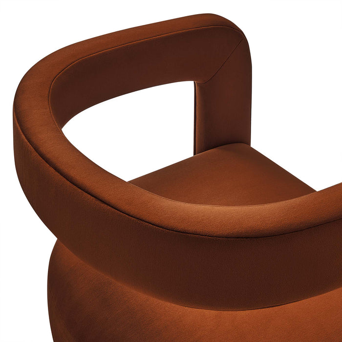 Winslow Barrel Performance Velvet Dining Chair  by Modway