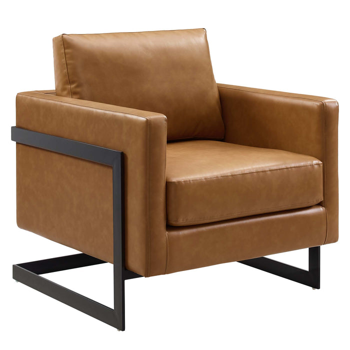 Posse Vegan Leather Accent Chair by Modway