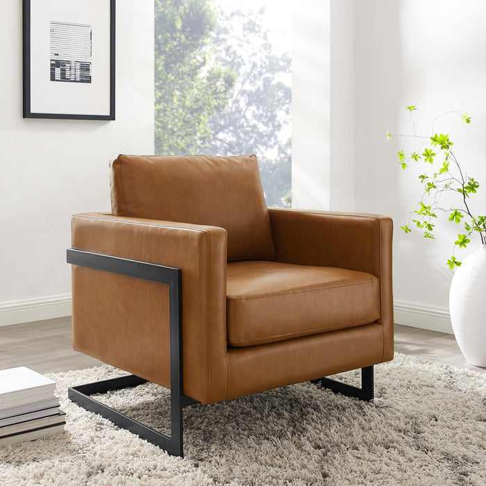 Posse Vegan Leather Accent Chair by Modway