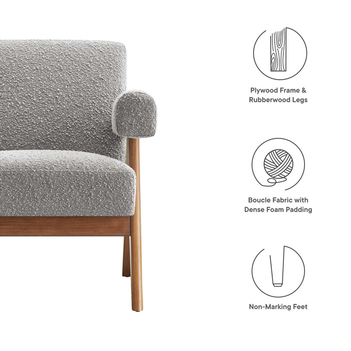 Lyra Boucle Fabric Armchair by Modway