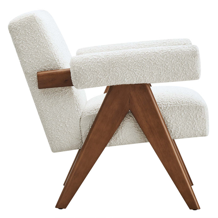 Lyra Boucle Fabric Armchair by Modway