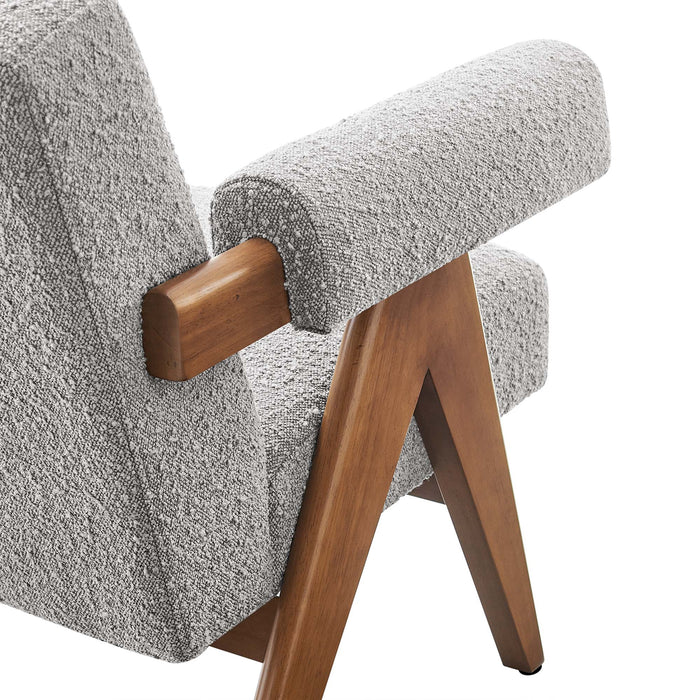 Lyra Boucle Fabric Armchair by Modway