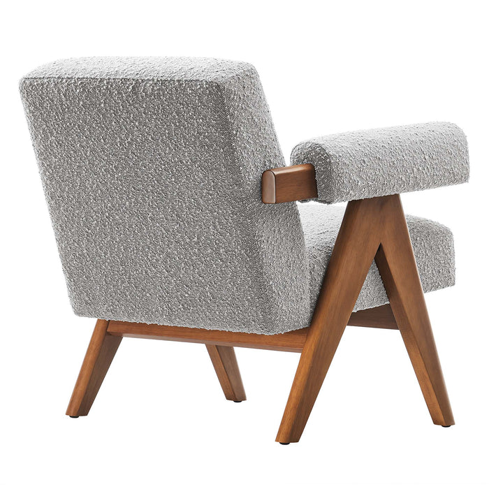 Lyra Boucle Fabric Armchair Set of 2 by Modway