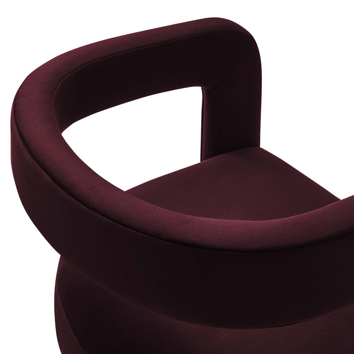 Winslow Performance Velvet Barrel Accent Chair by Modway