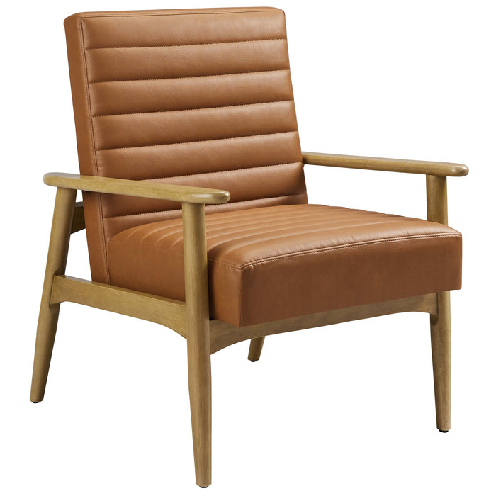 Jensen Vegan Leather Accent Chair by Modway