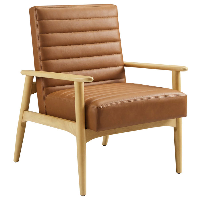 Jensen Vegan Leather Accent Chair by Modway