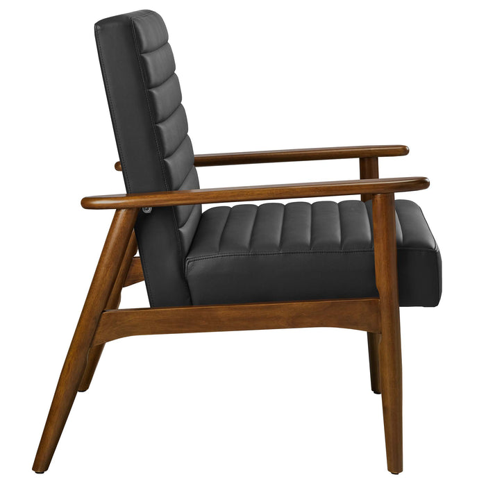 Jensen Vegan Leather Accent Chair by Modway