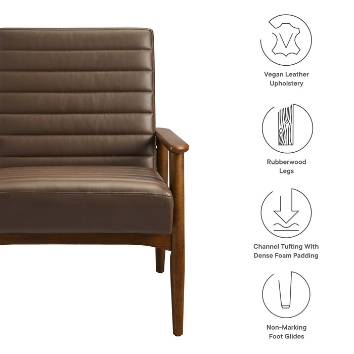 Jensen Vegan Leather Accent Chair by Modway