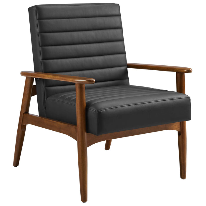 Jensen Vegan Leather Accent Chair by Modway